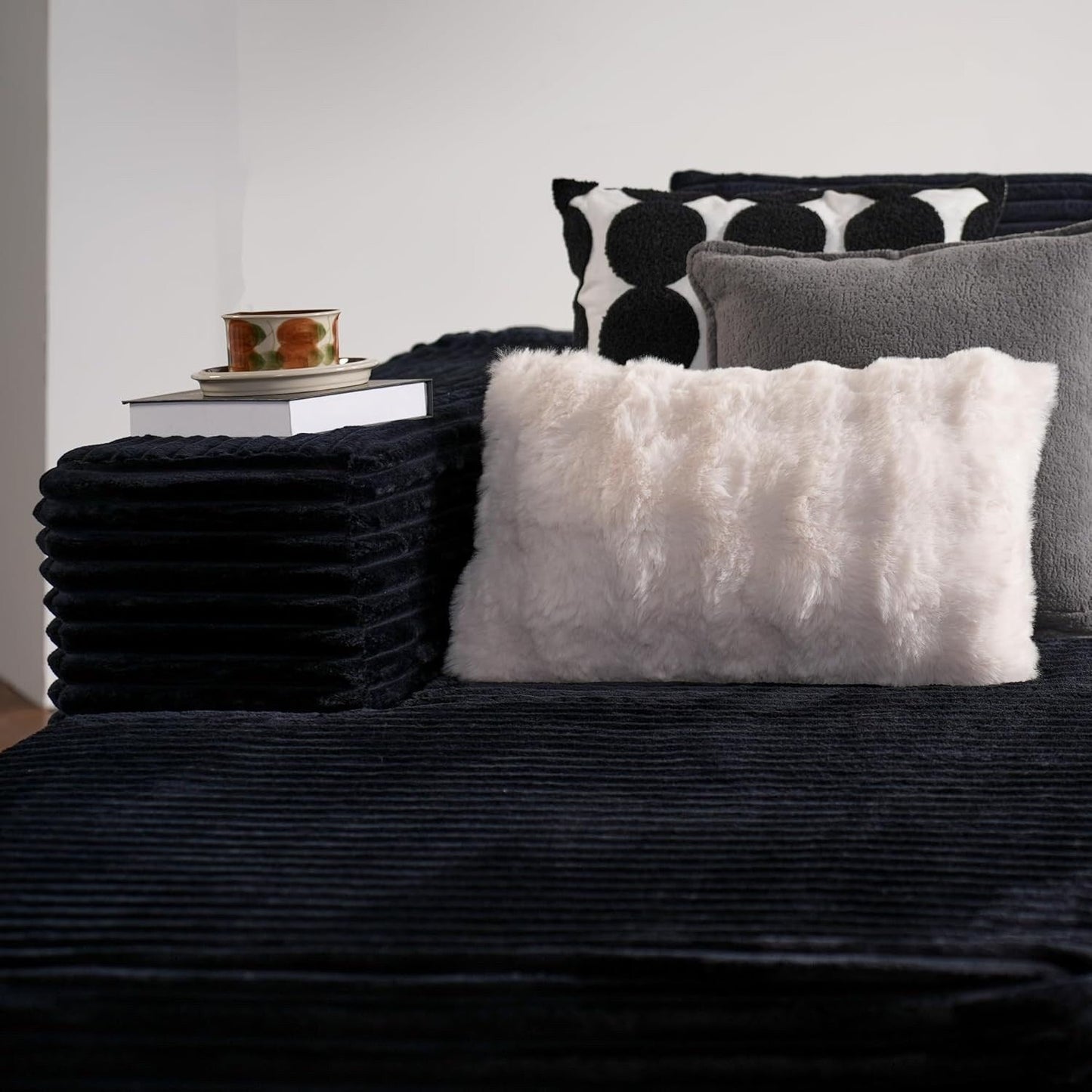 Canapé sectionnel Cloud en forme de L 104 - Canapé modulaire à assise profonde pour salon et chambre, sans assemblage