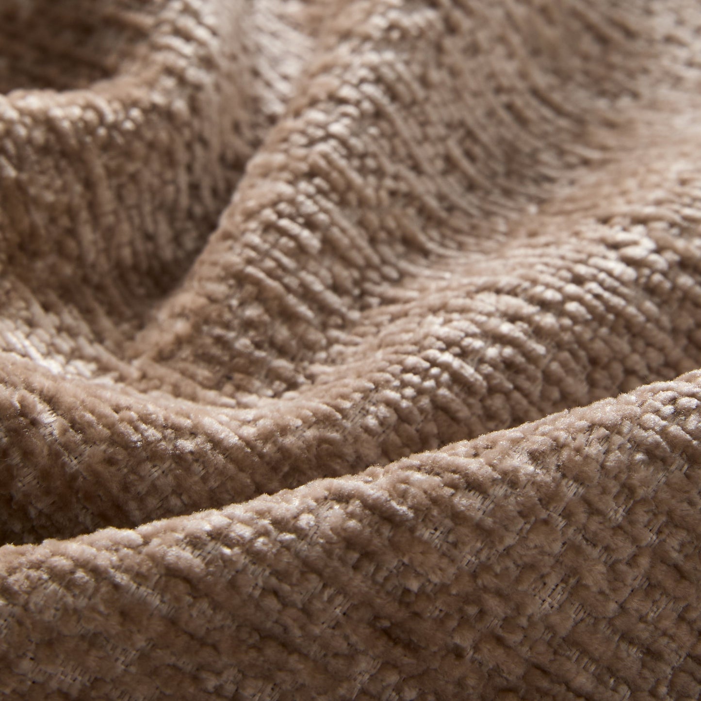 Canapé sectionnel en chenille de 110 pouces en forme de L avec chargement USB et Type-C, accoudoirs en pétales et pouf amovible pour le salon