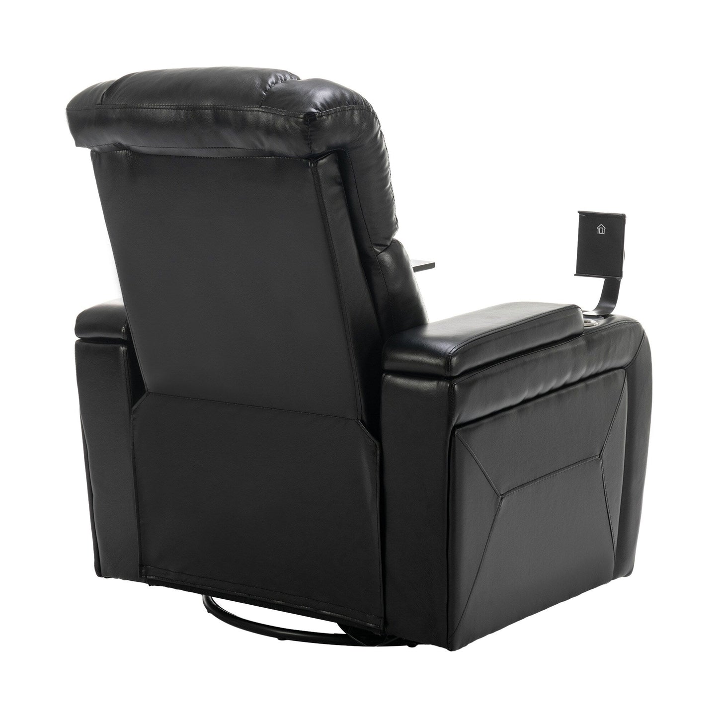 Fauteuil inclinable électrique pivotant à 270 degrés, siège individuel, pour home cinéma, avec plateau, support pour téléphone, porte-gobelet et port USB
