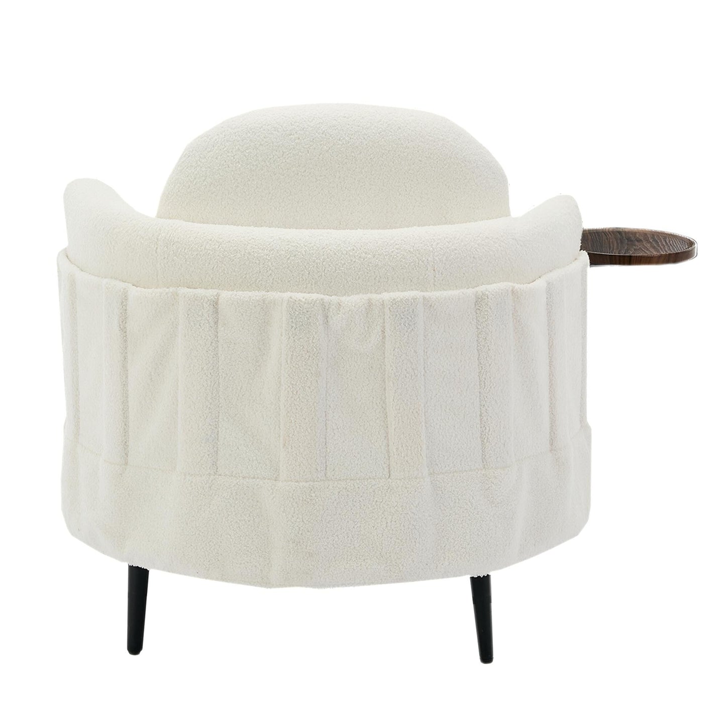 Fauteuil simple 42,5 avec repose-pieds mobile en forme de croissant