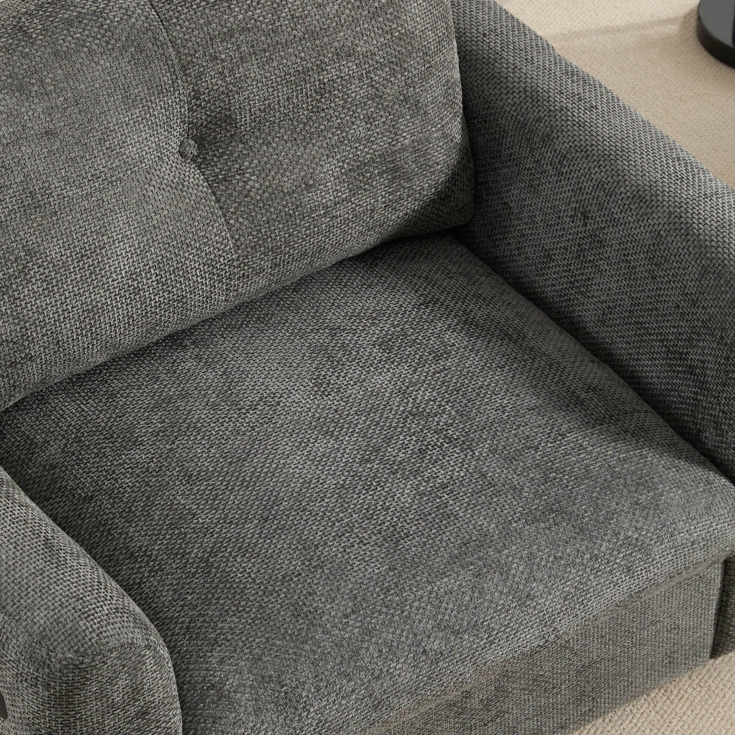 Fauteuil simple en chenille 42 x 33, siège large, double chargeur, 2 couleurs