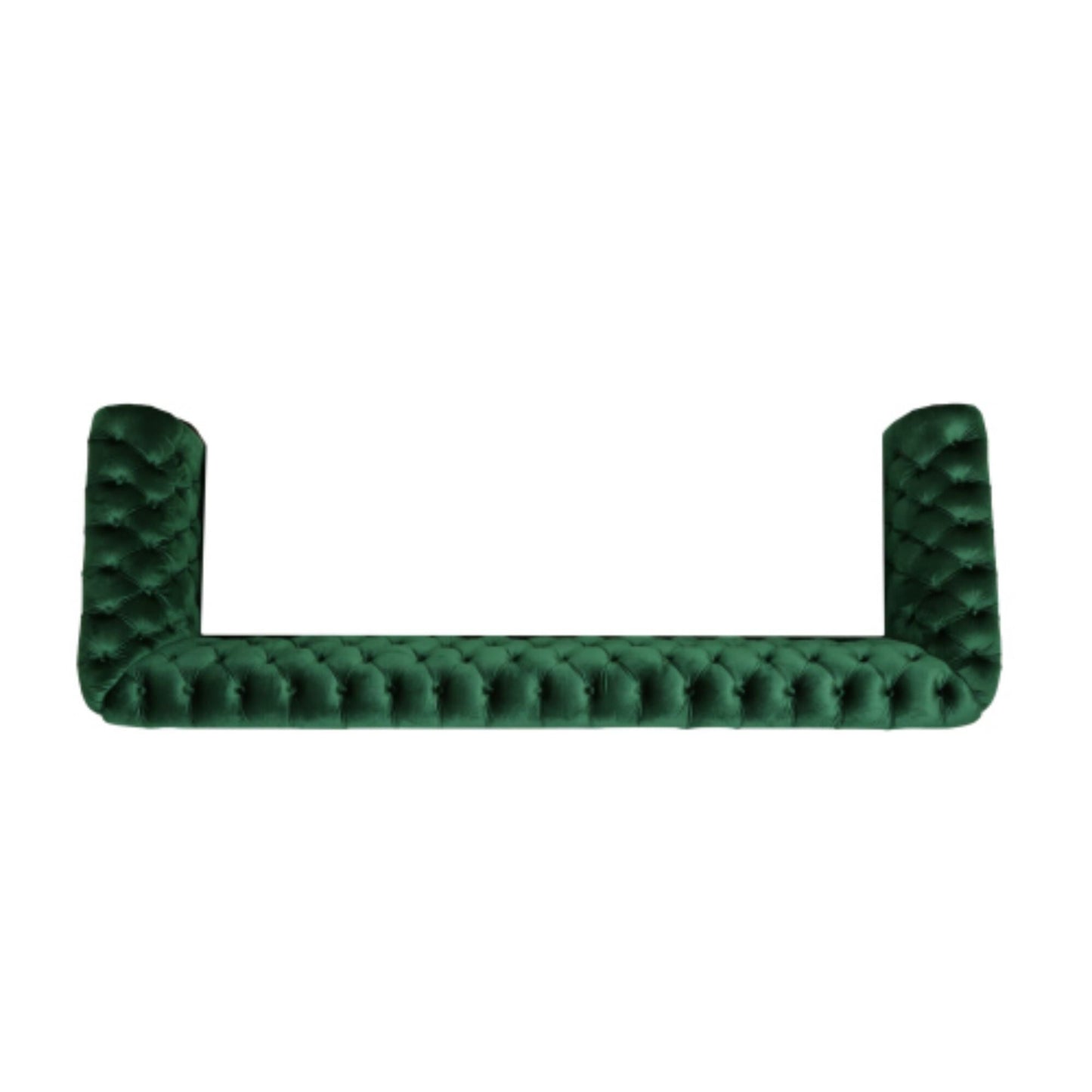 Canapé 3 places en velours de 84,5 pouces avec tissu doux, assise généreuse et structure légère