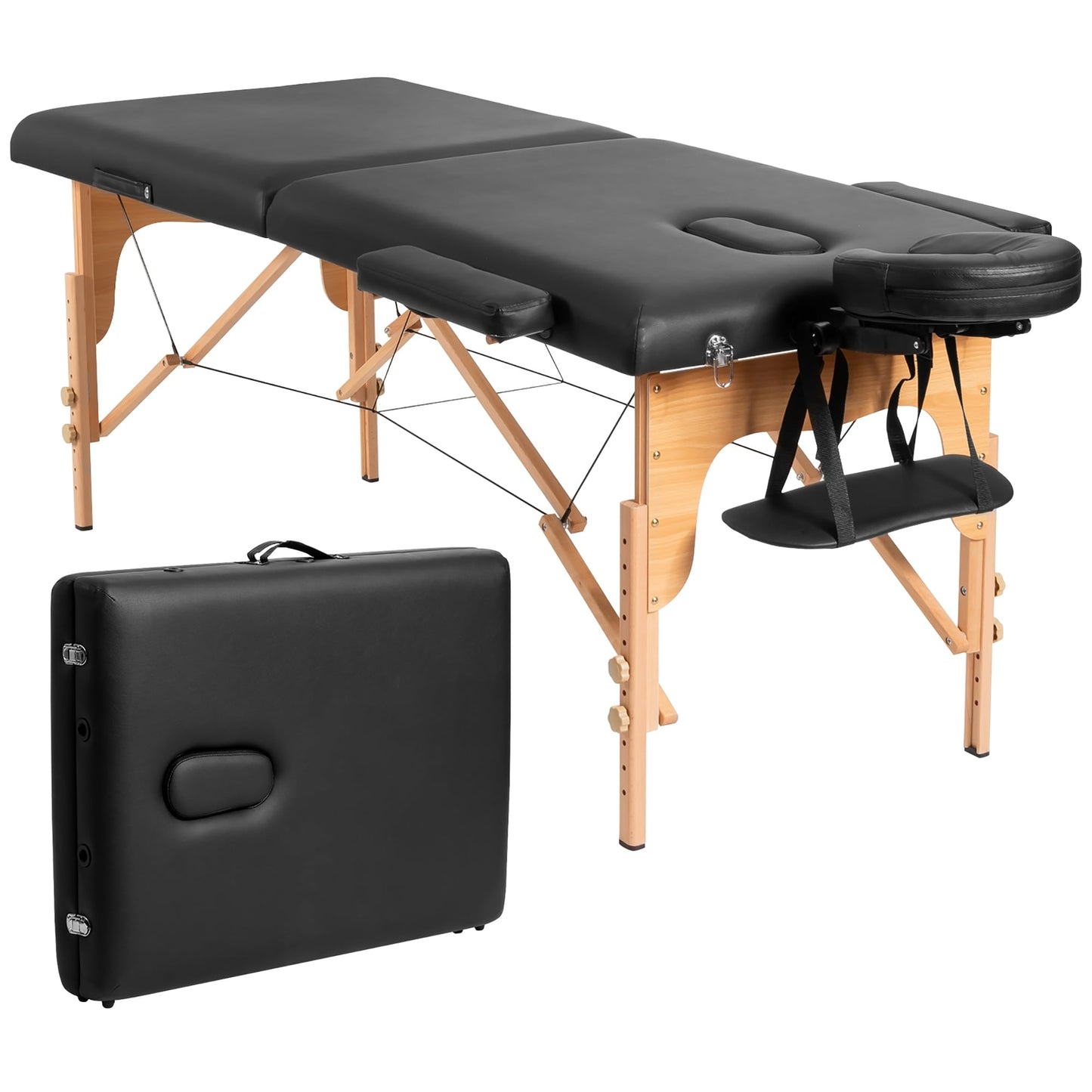 Table de massage portable Costway 84''L réglable pour le visage et le tatouage