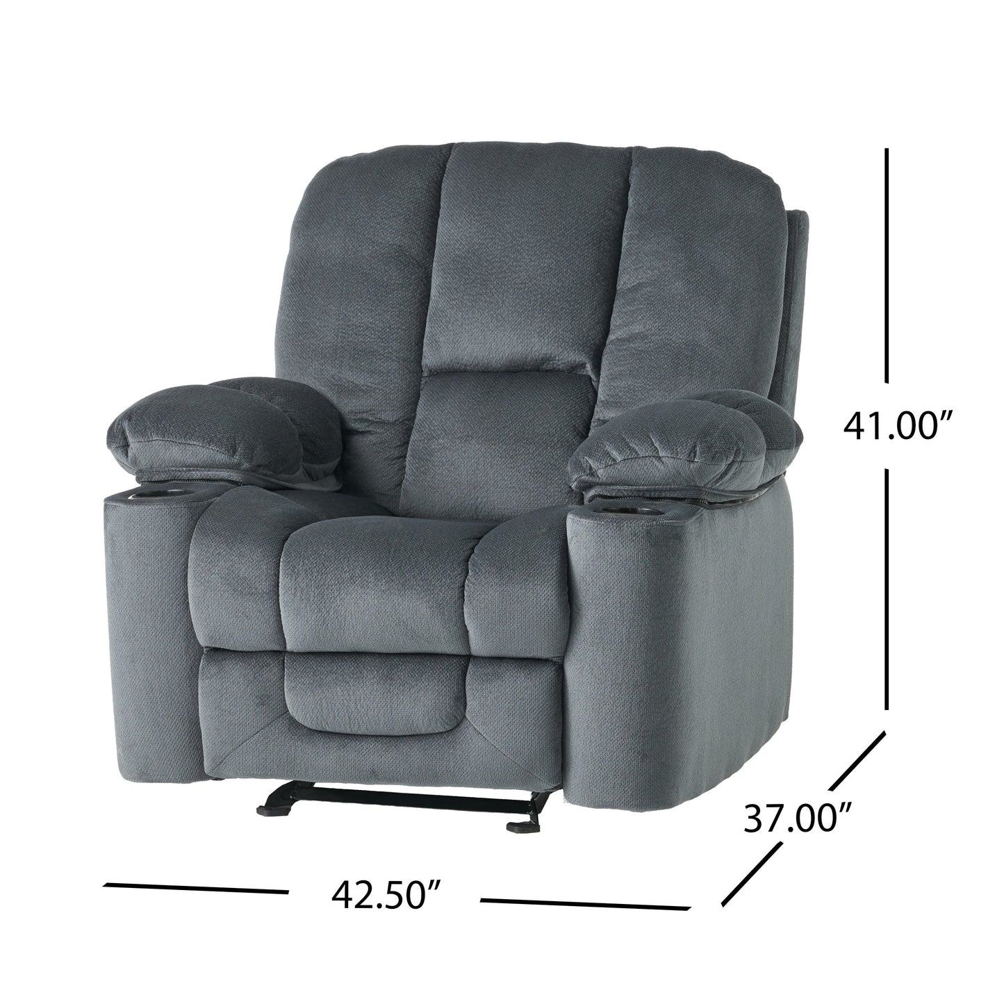 Fauteuil club inclinable en tissu Gannon de Christopher Knight Home