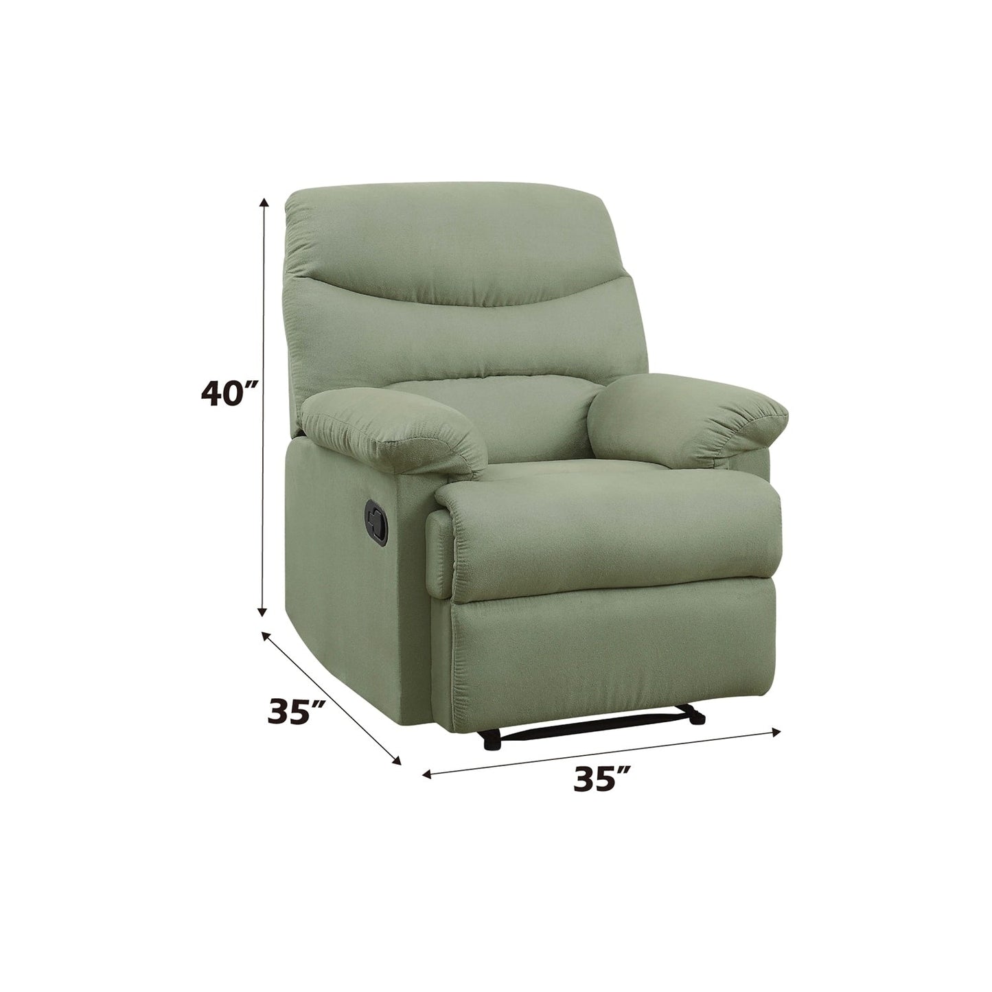 Fauteuil inclinable confortable en microfibre pour des moments de détente