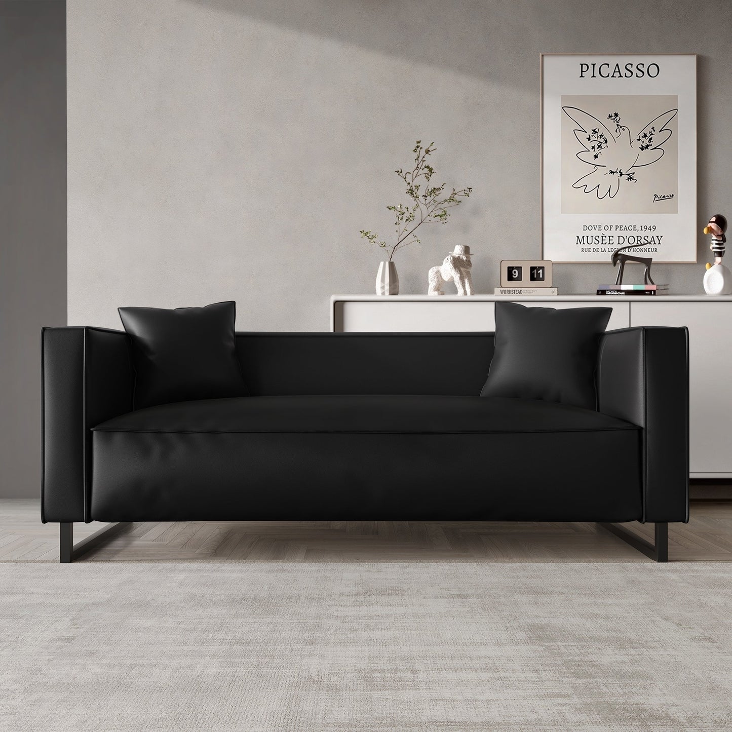 Canapé rembourré moderne du milieu du siècle de CraftPorch