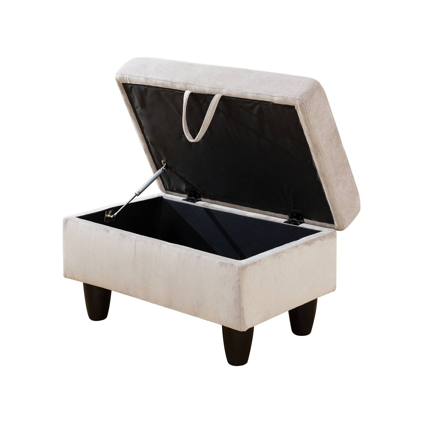 Ensemble de canapés de salon 3 pièces en velours côtelé gris et blanc