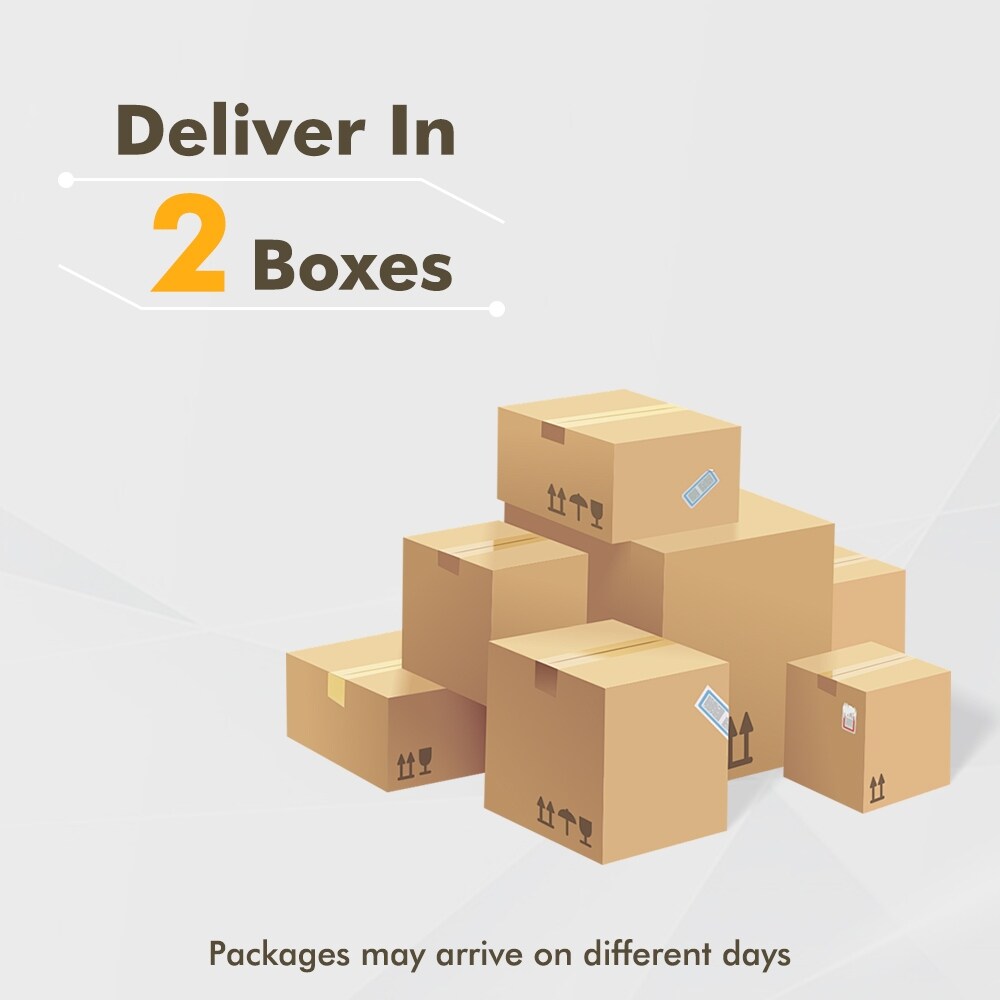 HOOOWOOO Canapé-lit moderne rembourré avec coussins pour salon