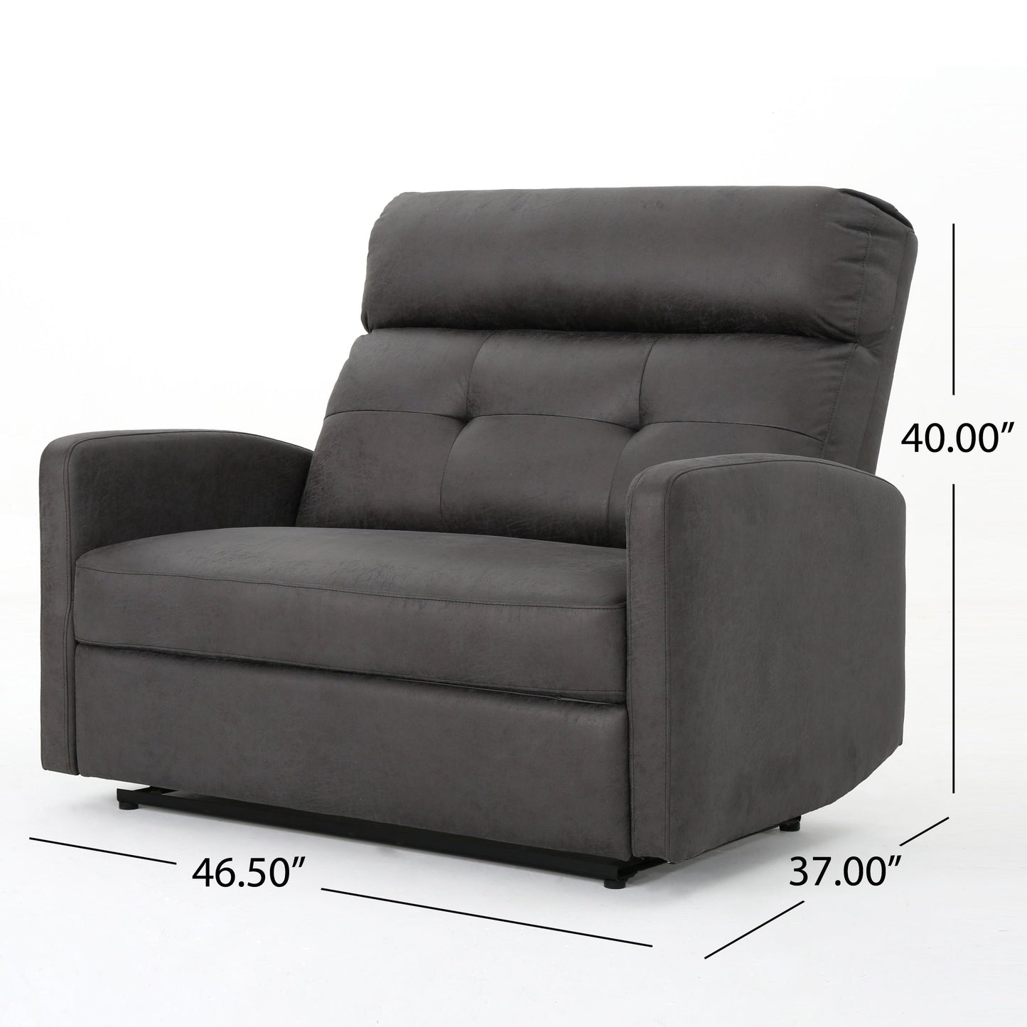 Fauteuil inclinable 2 places en microfibre Halima par Christopher Knight Home