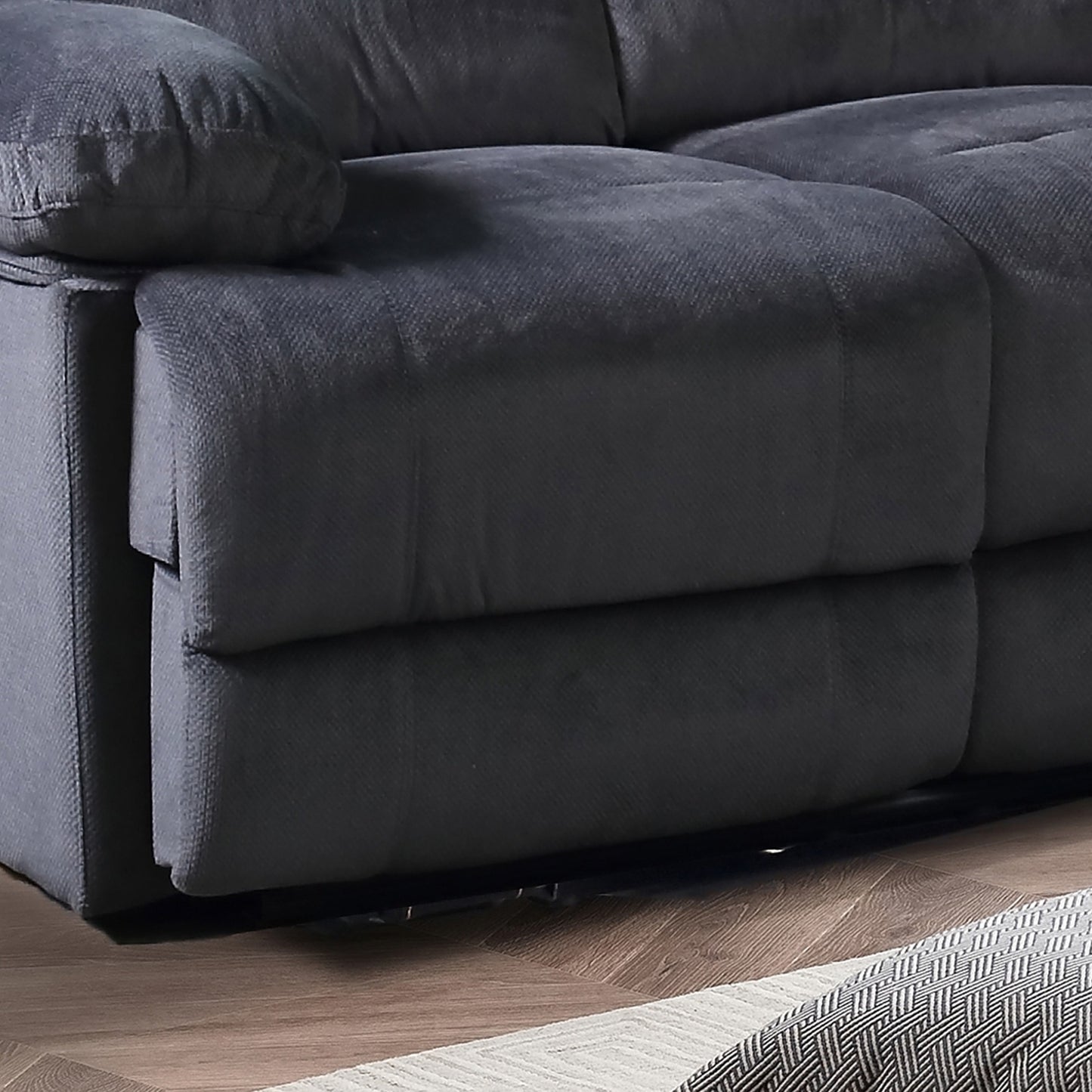 Canapé de salon inclinable rembourré Kevin