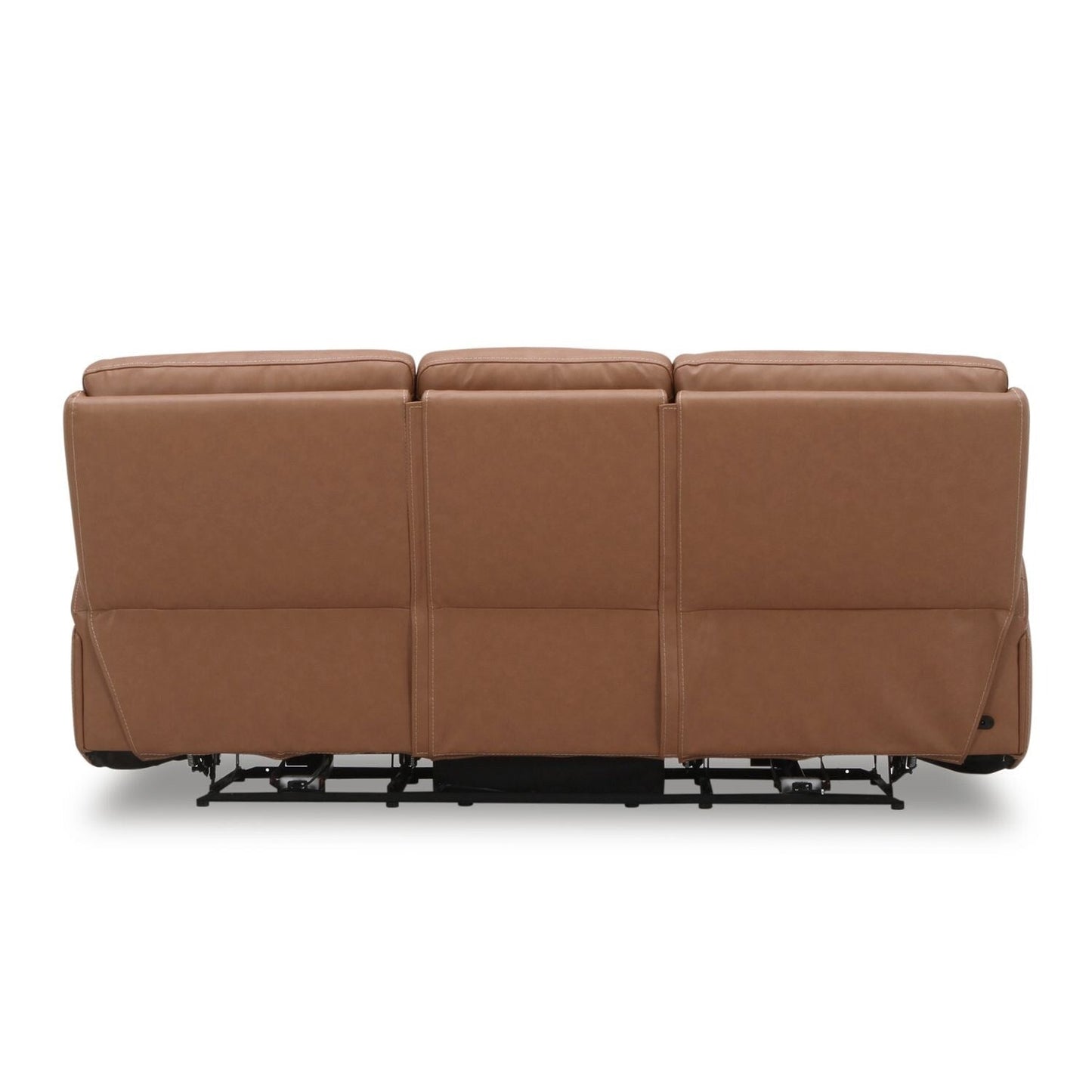Canapé inclinable électrique Liberty Furniture Bennett en cuir marron butternut - Largeur 89 x Profondeur 39 x Hauteur 41