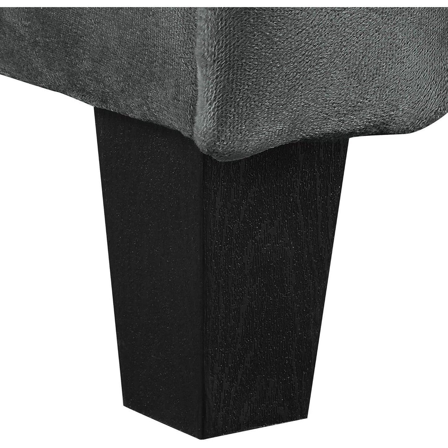 Canapé Harrington Lifestyle Solutions - Causeuse rembourrée bicolore gris et gris foncé moderne pour salon