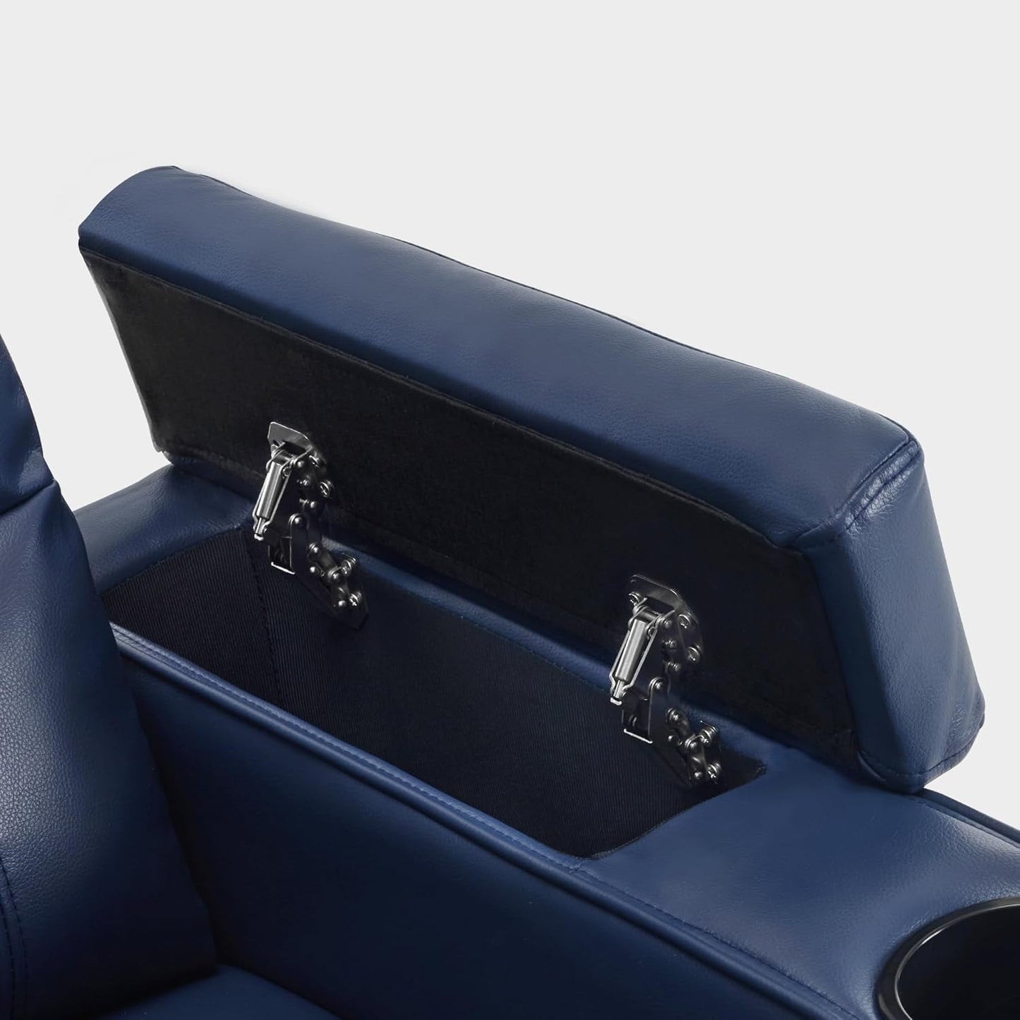 Canapé inclinable électrique MCombo avec appuie-têtes réglables, siège home cinéma avec rangement pour accoudoirs, similicuir HTS470