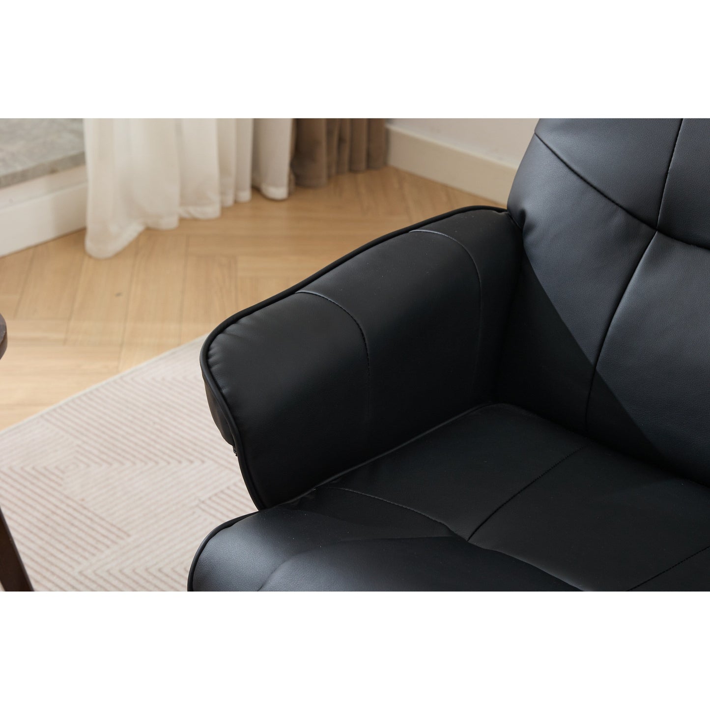 Fauteuil inclinable de massage avec pouf