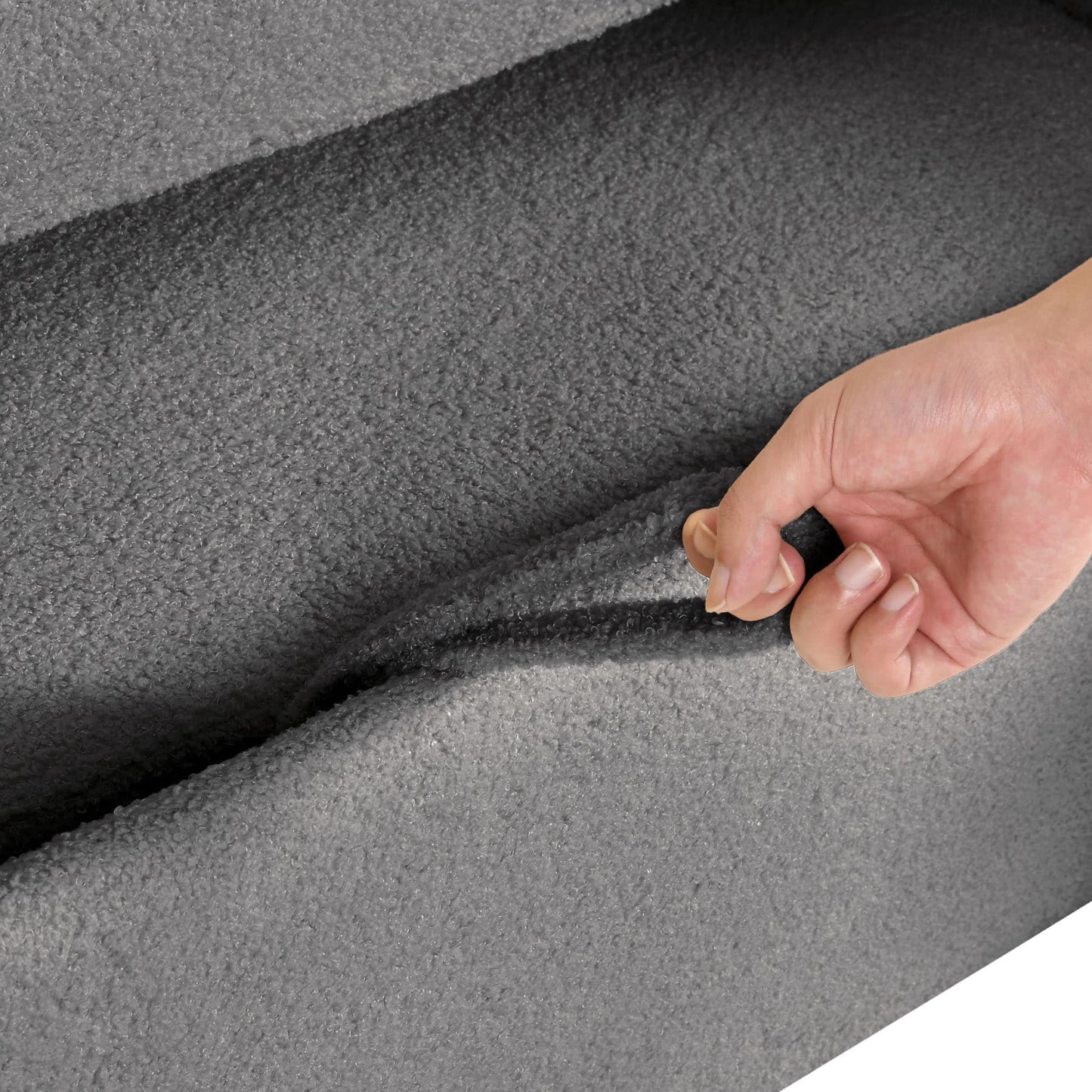 Canapé-lit sectionnel réversible 3 places en forme de L Moasis avec rangement et coussins