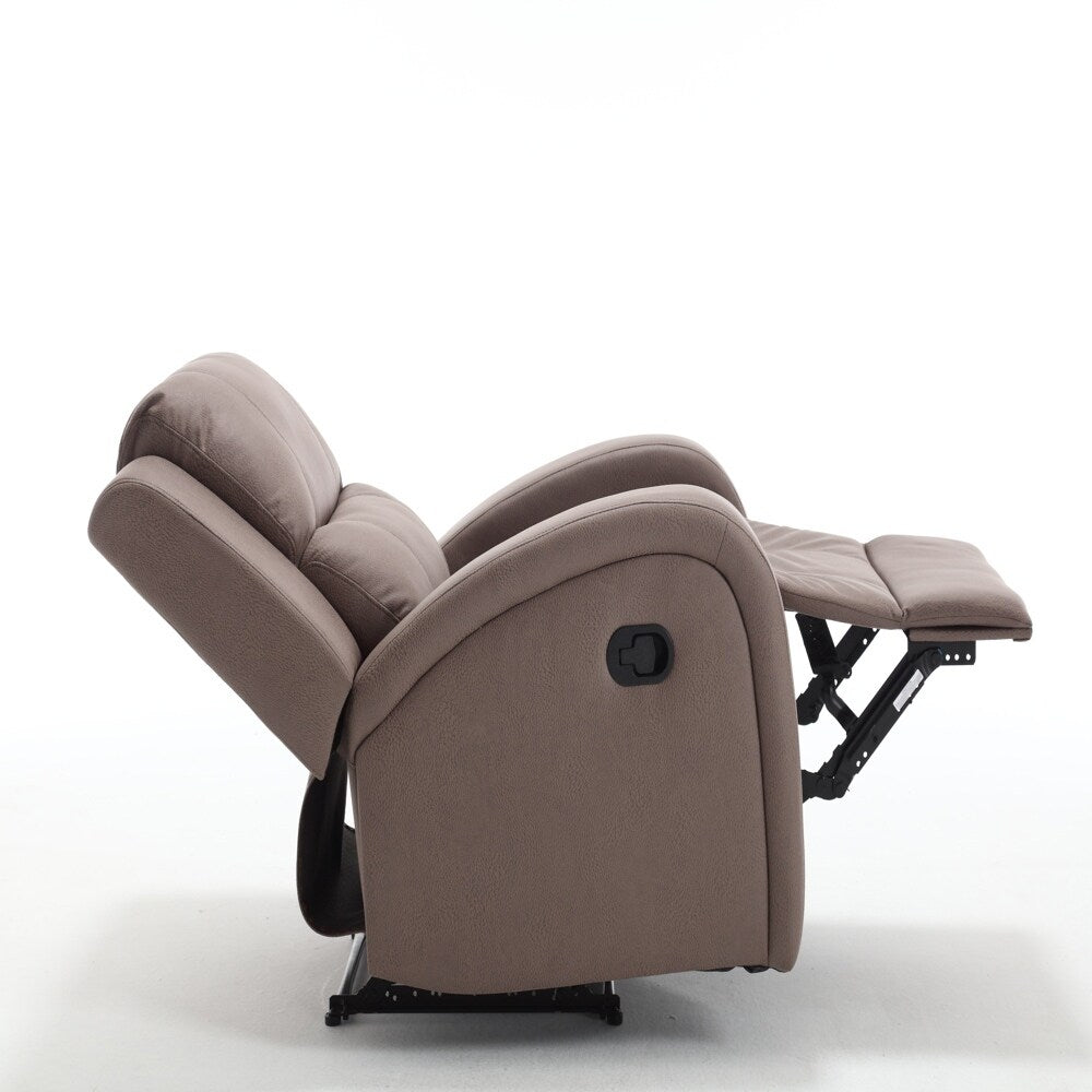 Fauteuil inclinable manuel moderne en similicuir souple