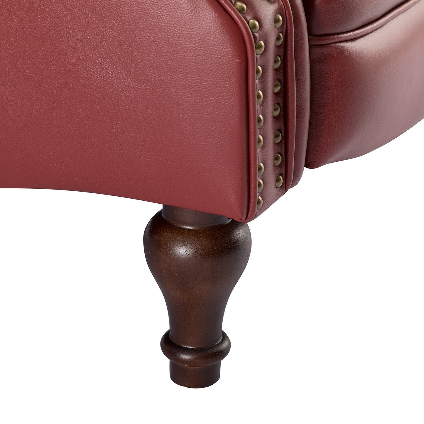 Fauteuil inclinable Nestor Mid-Century en cuir véritable avec pieds en bois massif par HULALA HOME