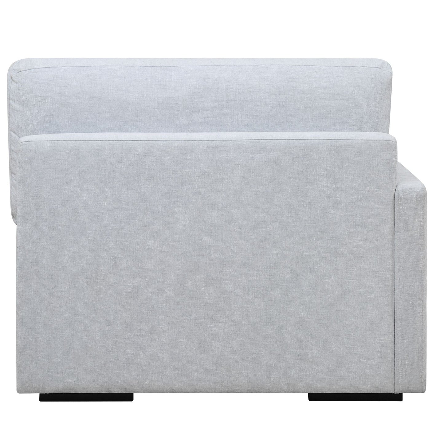 Siège modulaire Refuge Solid avec accoudoir gauche pour canapé sectionnel - 43,25 po - Bleu ciel