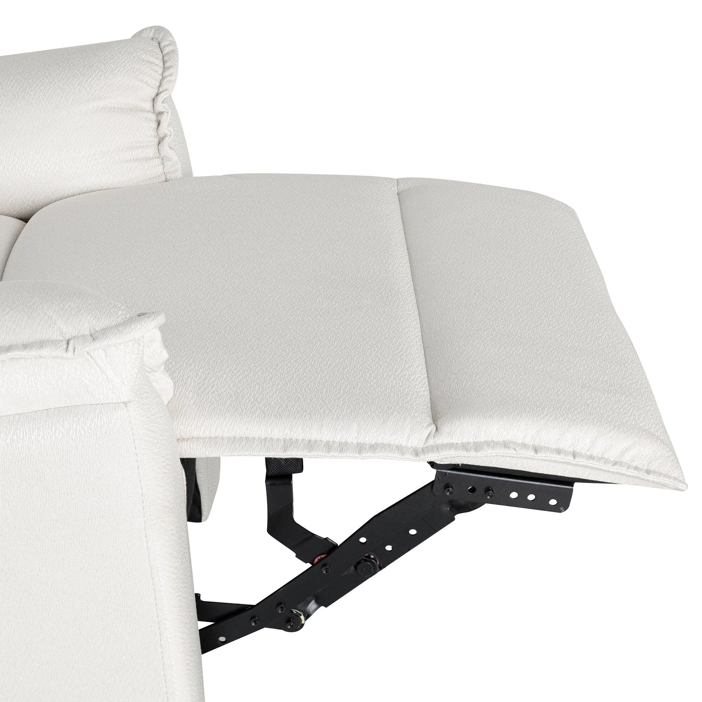 Fauteuil inclinable manuel rembourré pivotant à 360° Roomfitters, canapé inclinable polyvalent pour cinéma et fauteuil à bascule pour chambre d'enfant