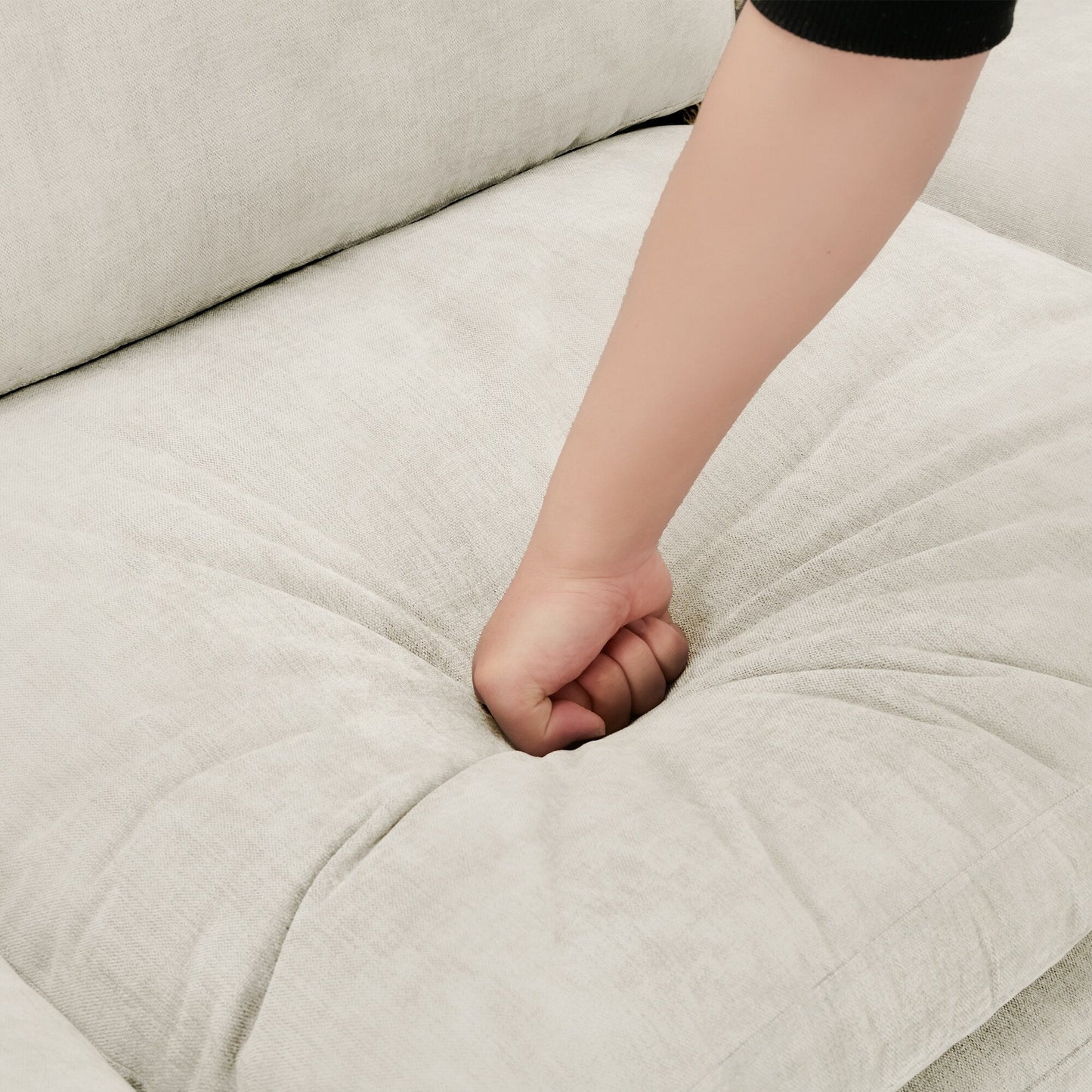 Canapé Cloud 3 places rembourré surdimensionné Roomfitters 89 avec deux coussins moelleux