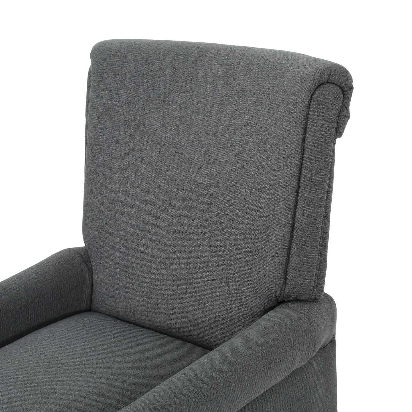 Fauteuil inclinable à dossier relevable Roomfitters avec accoudoirs roulés et siège rembourré pour salon ou bureau