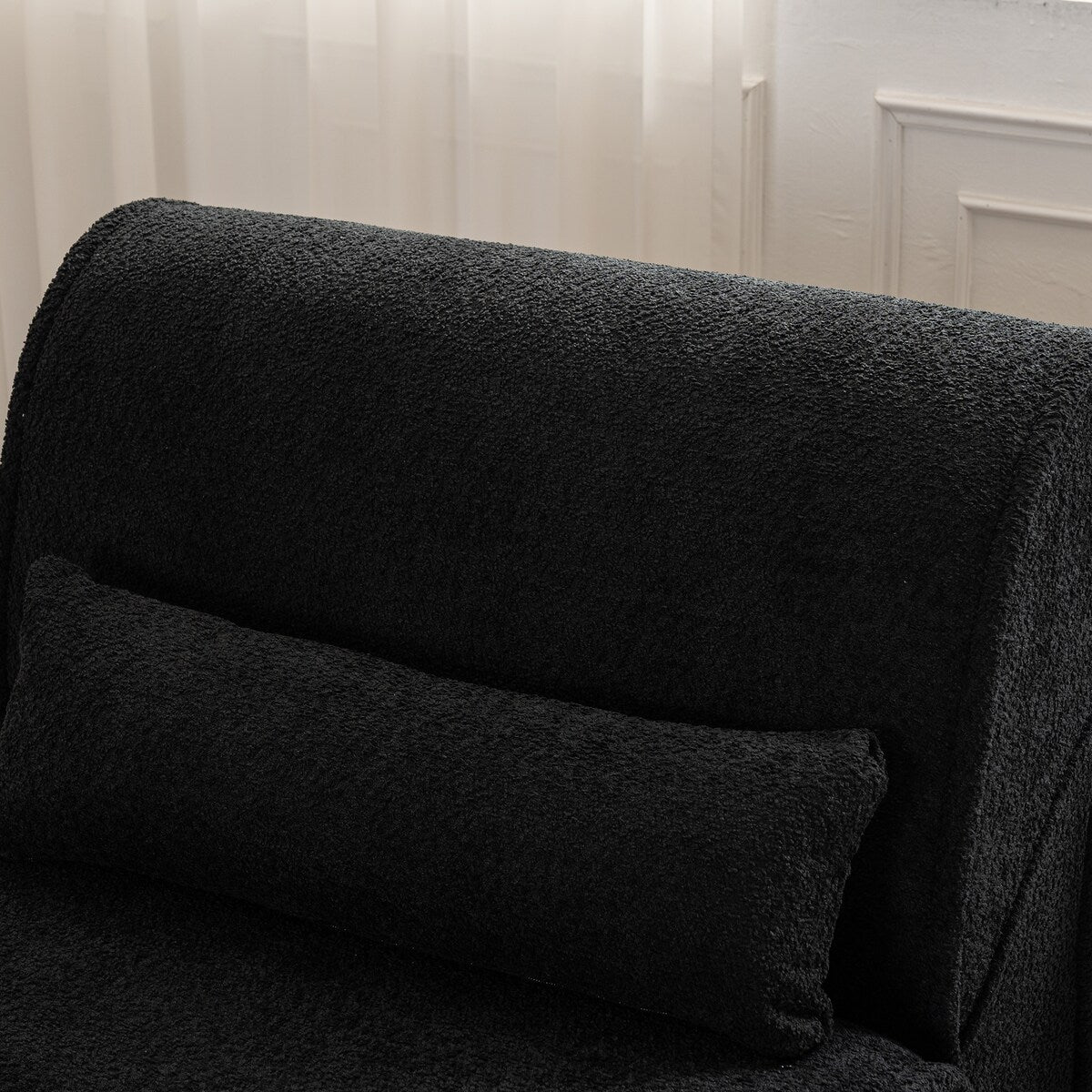 Fauteuil inclinable en velours moelleux, confortable et rembourré, idéal pour le salon, la chambre ou le bureau.