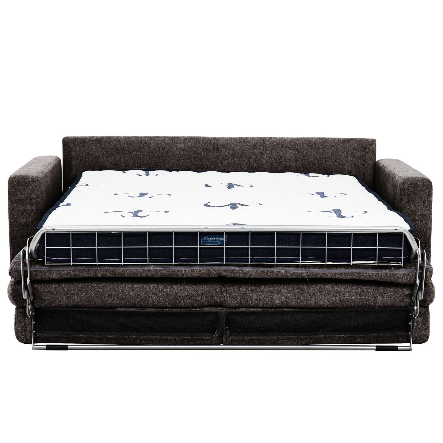 Canapé-lit queen Stearns & Foster® Atillio 80 po avec matelas à ressorts ensachés, brun foncé