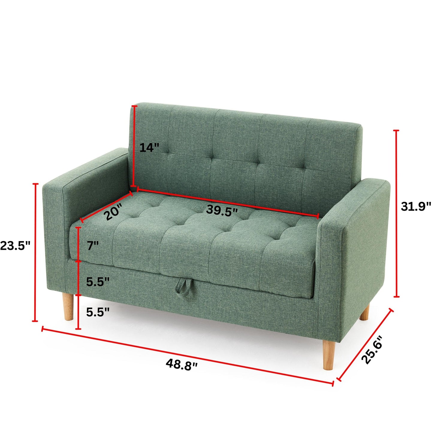 Le canapé de rangement College par Dorm Haul®