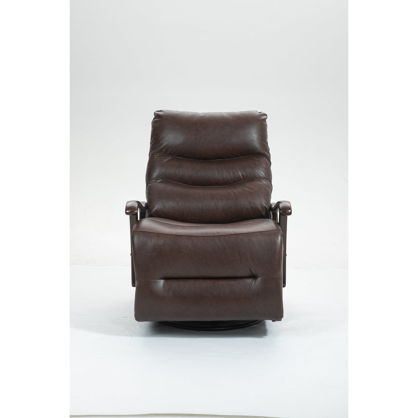 Fauteuil inclinable électrique pivotant et résistant à l'eau avec port USB, accoudoirs en bois massif et fonction de balancement doux