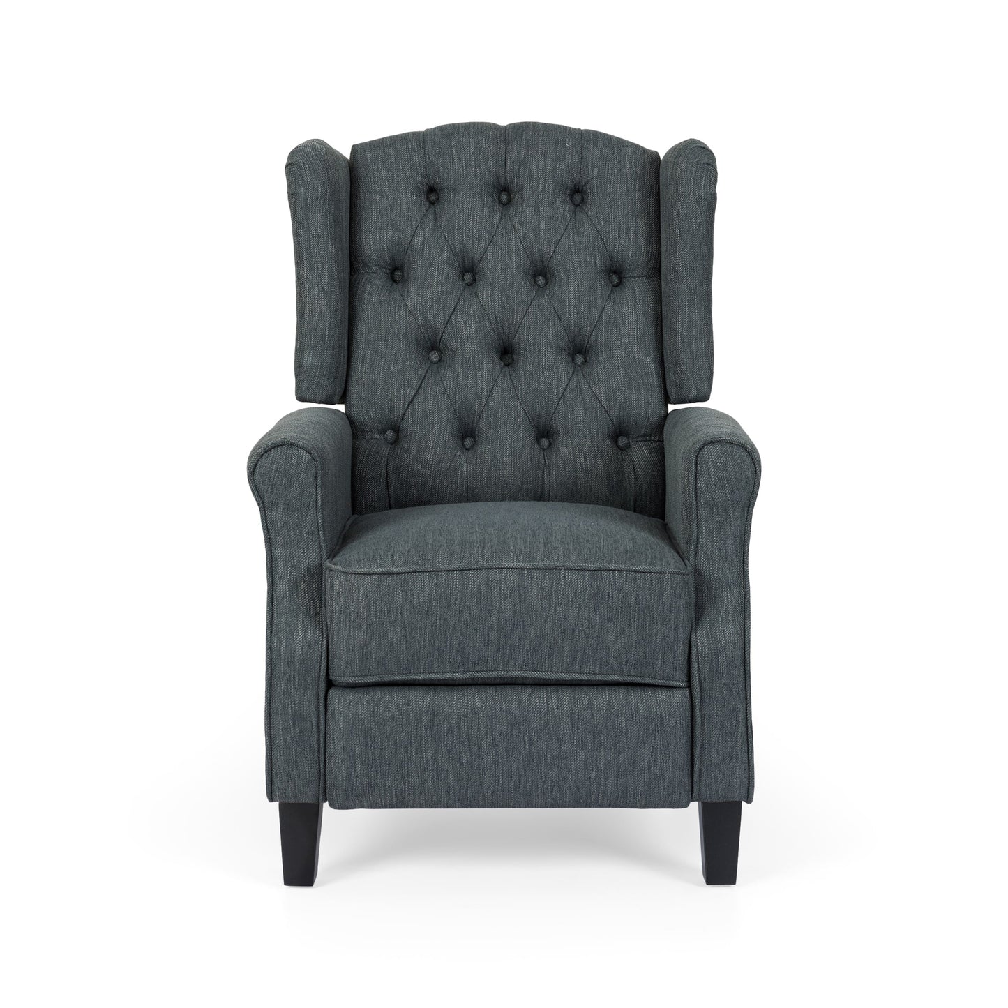 Fauteuil inclinable contemporain en tissu capitonné Wellscross par Christopher Knight Home