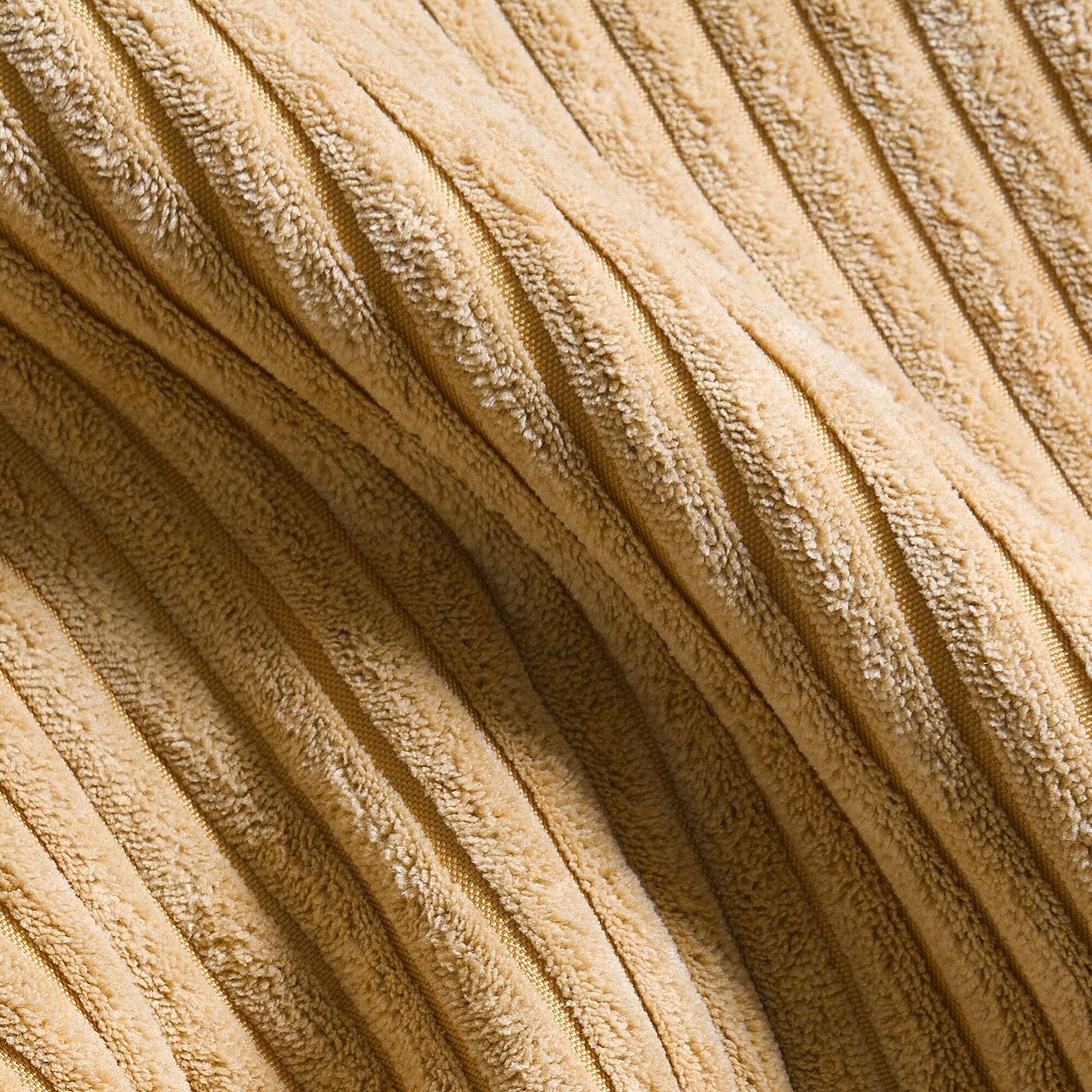 Canapé 3 places en L jaune 87 avec méridienne réversible et 3 coussins, design compact pour le salon