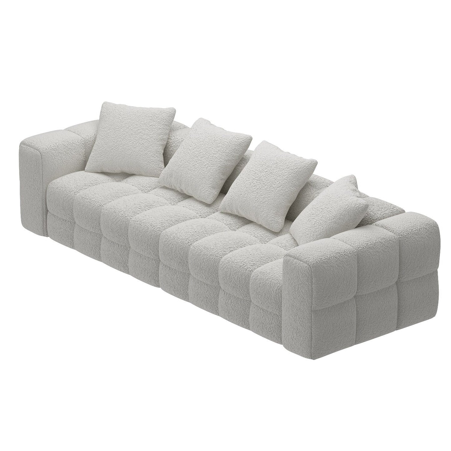 Canapé-lit en velours Teddy 100,8 po, causeuse/canapé/canapé moderne avec accoudoirs