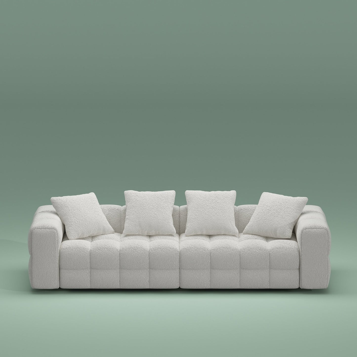 Canapé-lit en velours Teddy 100,8 po, causeuse/canapé/canapé moderne avec accoudoirs