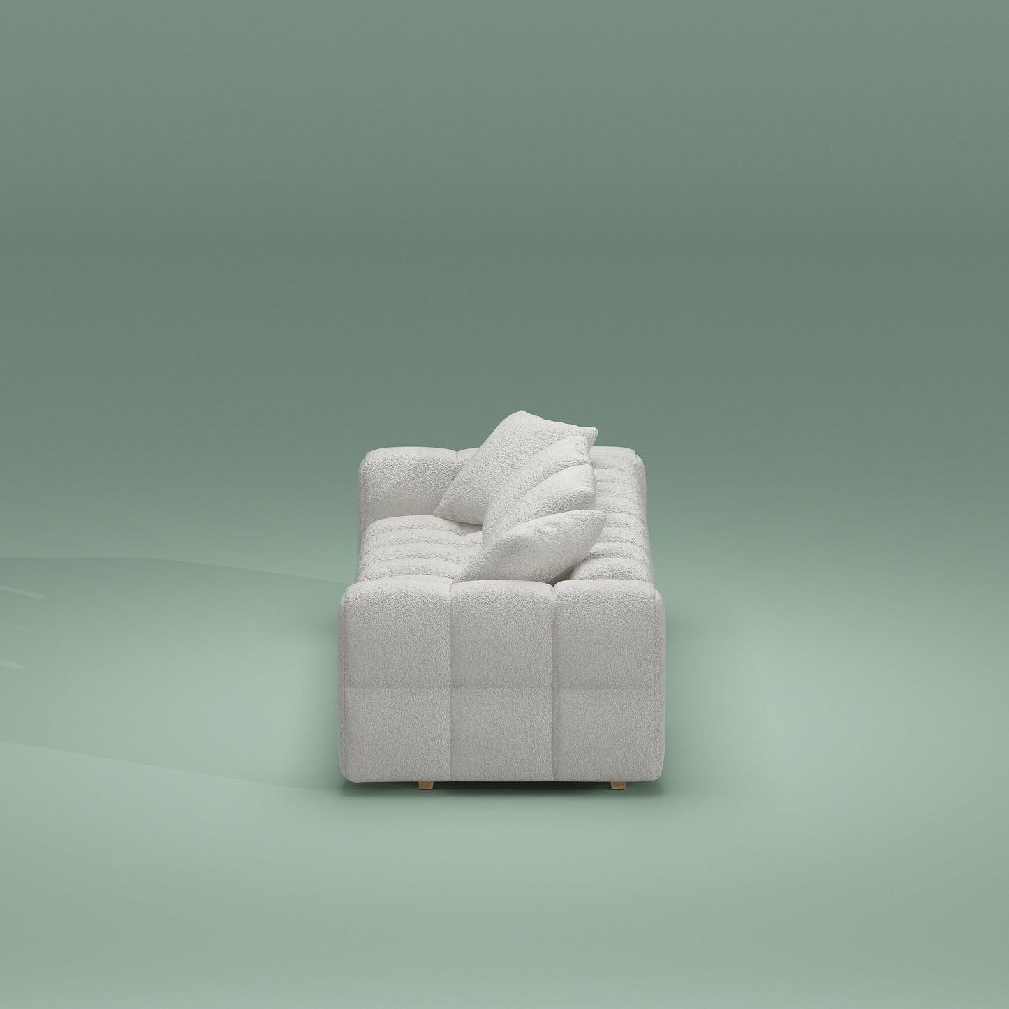 Canapé-lit en velours Teddy 100,8 po, causeuse/canapé/canapé moderne avec accoudoirs