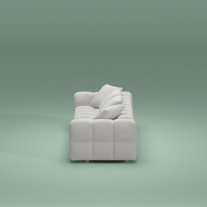 Canapé-lit en velours Teddy 100,8 po, causeuse/canapé/canapé moderne avec accoudoirs