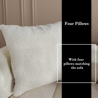 Canapé-lit en velours Teddy 100,8 po, causeuse/canapé/canapé moderne avec accoudoirs