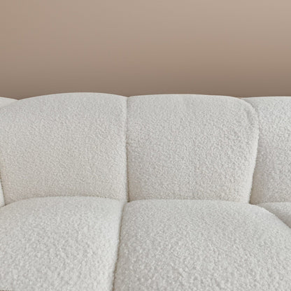 Canapé-lit en velours Teddy 100,8 po, causeuse/canapé/canapé moderne avec accoudoirs