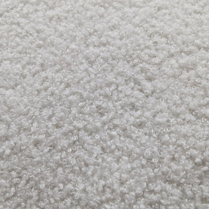 Canapé Teddy en velours blanc avec cadre en bois de 100,8 W pour 4 personnes