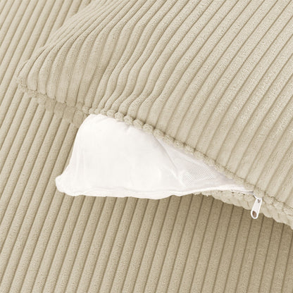 Canapé 3 places moderne en velours côtelé 102, siège profond avec porte-gobelets et support pour téléphone