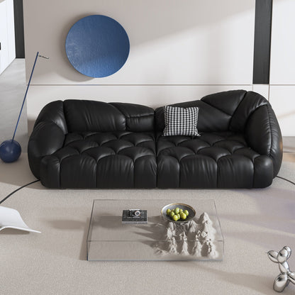 Canapé rembourré en cuir 104,3 - 104,3 x 45,3