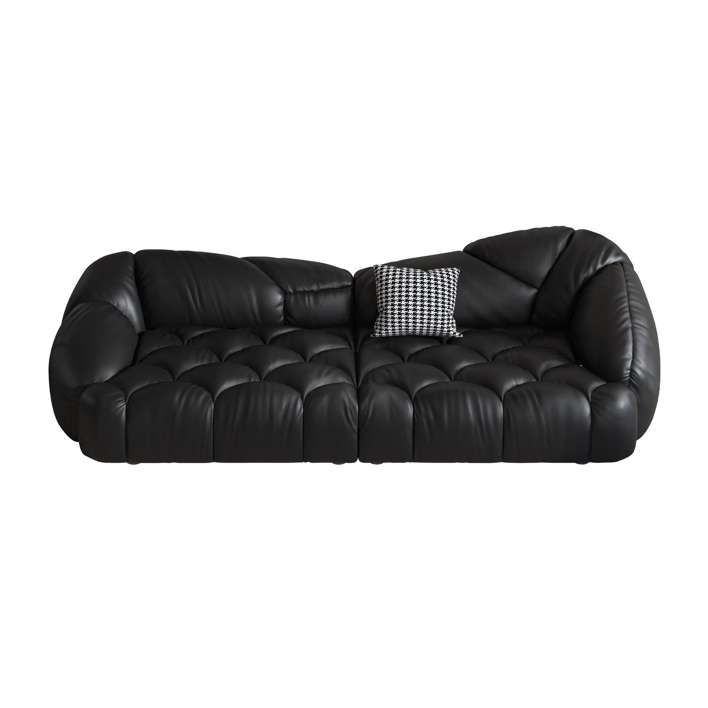 Canapé rembourré en cuir 104,3 - 104,3 x 45,3