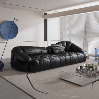 Canapé rembourré en cuir 104,3 - 104,3 x 45,3