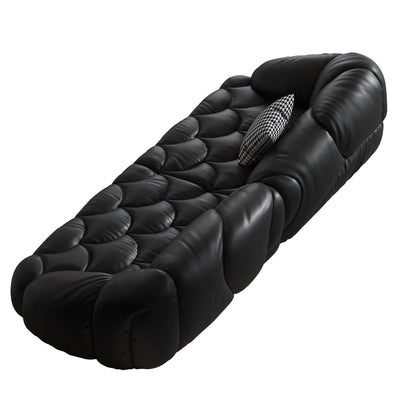 Canapé rembourré en cuir 104,3 - 104,3 x 45,3