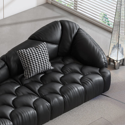 Canapé rembourré en cuir 104,3 - 104,3 x 45,3