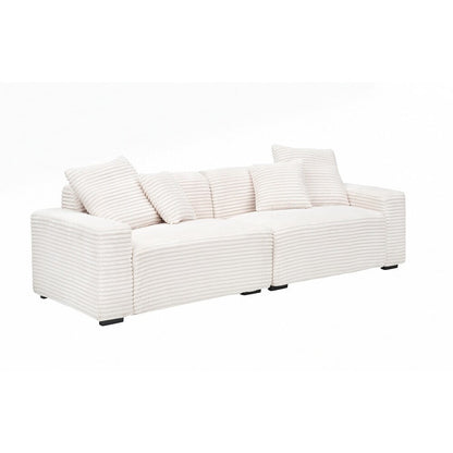 Grand canapé 4 places de 104,72 pouces avec 4 coussins décoratifs