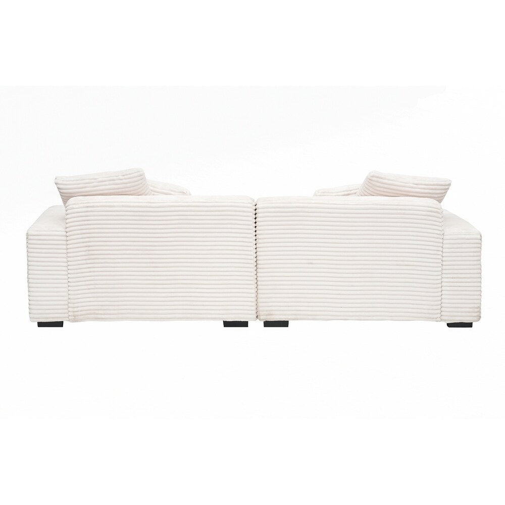 Grand canapé 4 places de 104,72 pouces avec 4 coussins décoratifs