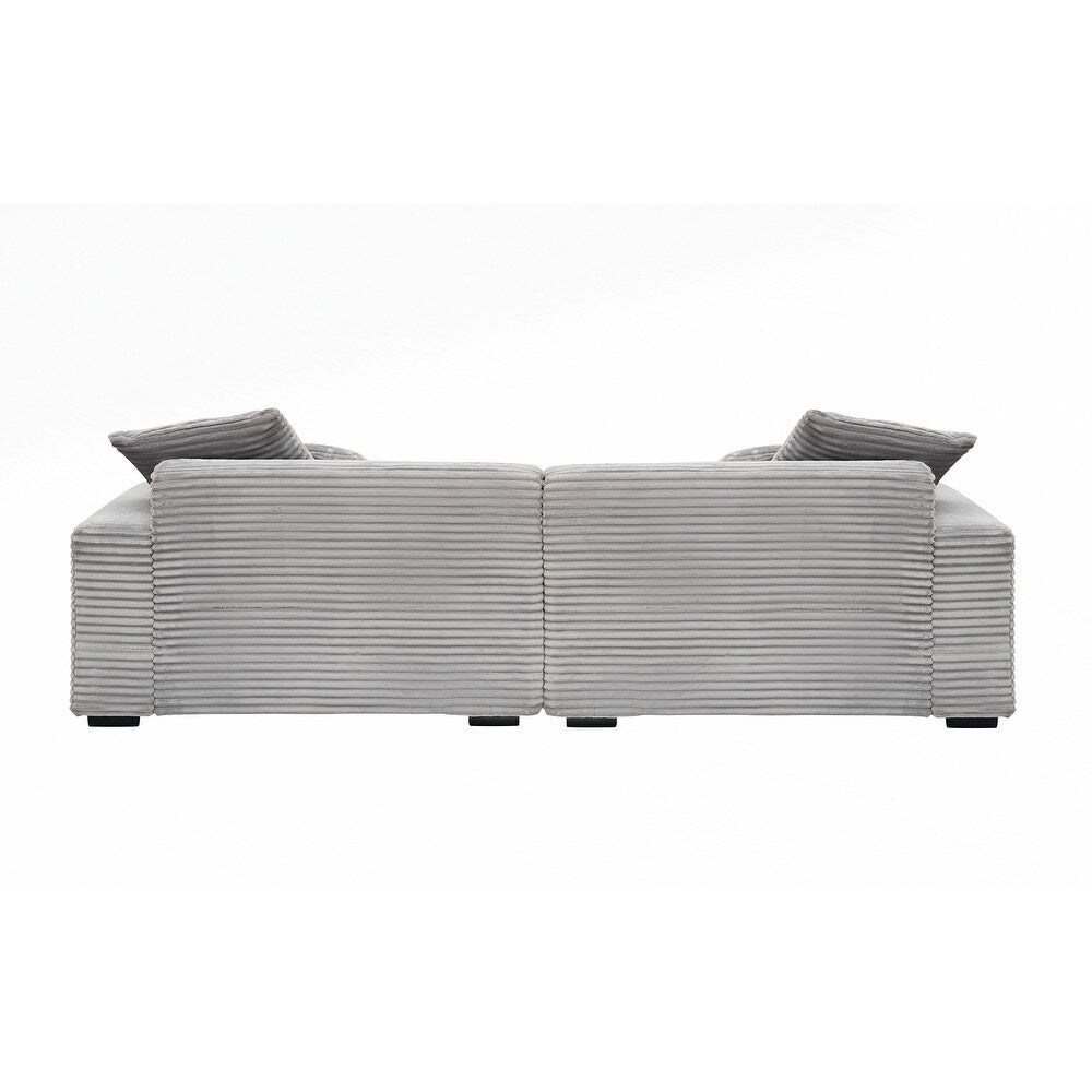 Grand canapé 4 places de 104,72 pouces avec 4 coussins décoratifs