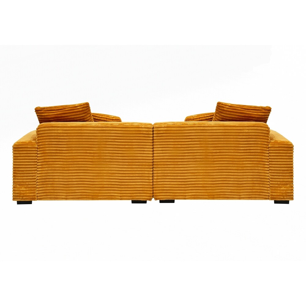 Grand canapé 4 places de 104,72 pouces avec 4 coussins décoratifs