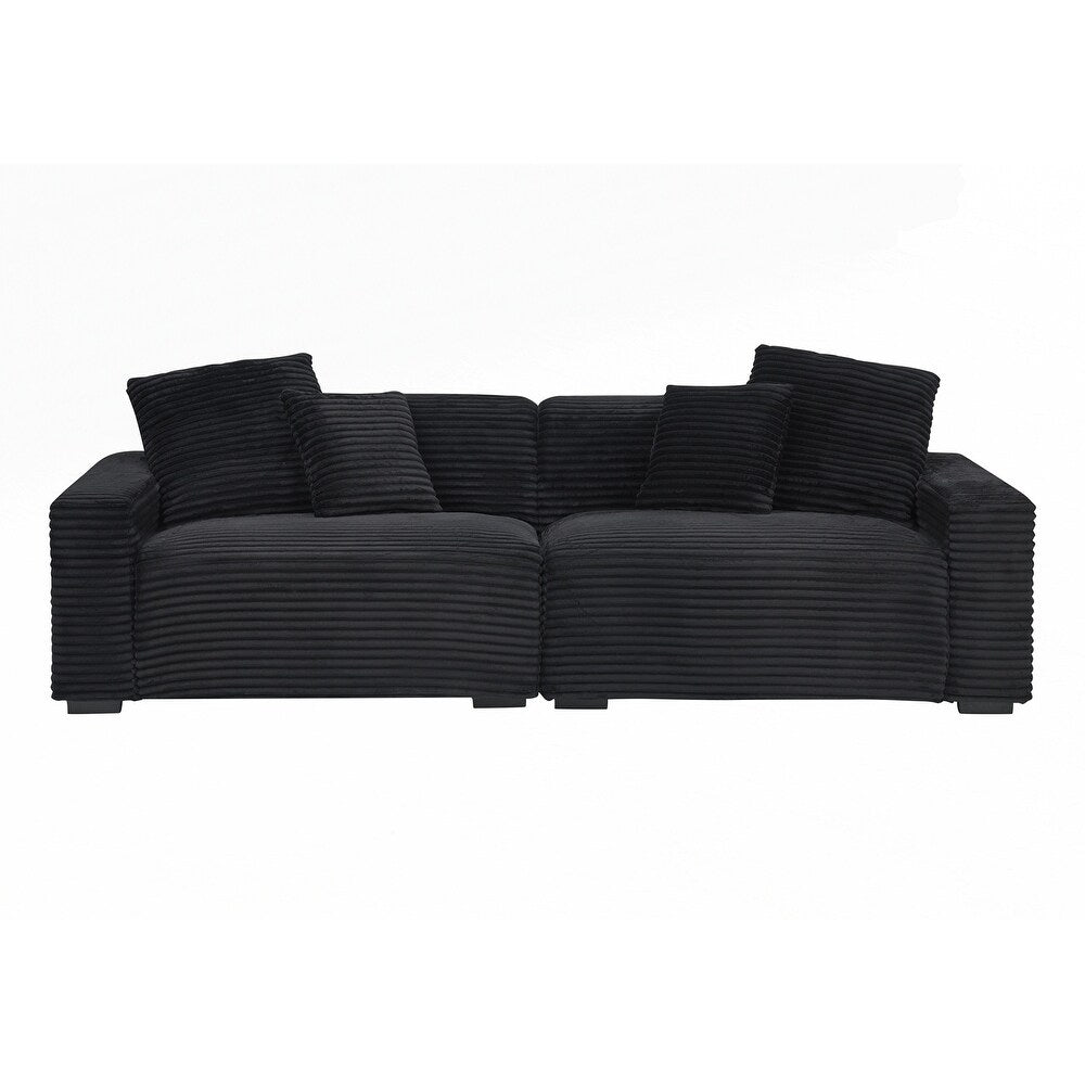 Grand canapé 4 places de 104,72 pouces avec 4 coussins décoratifs