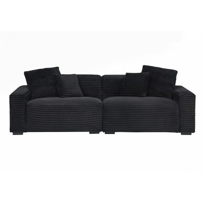 Grand canapé 4 places de 104,72 pouces avec 4 coussins décoratifs